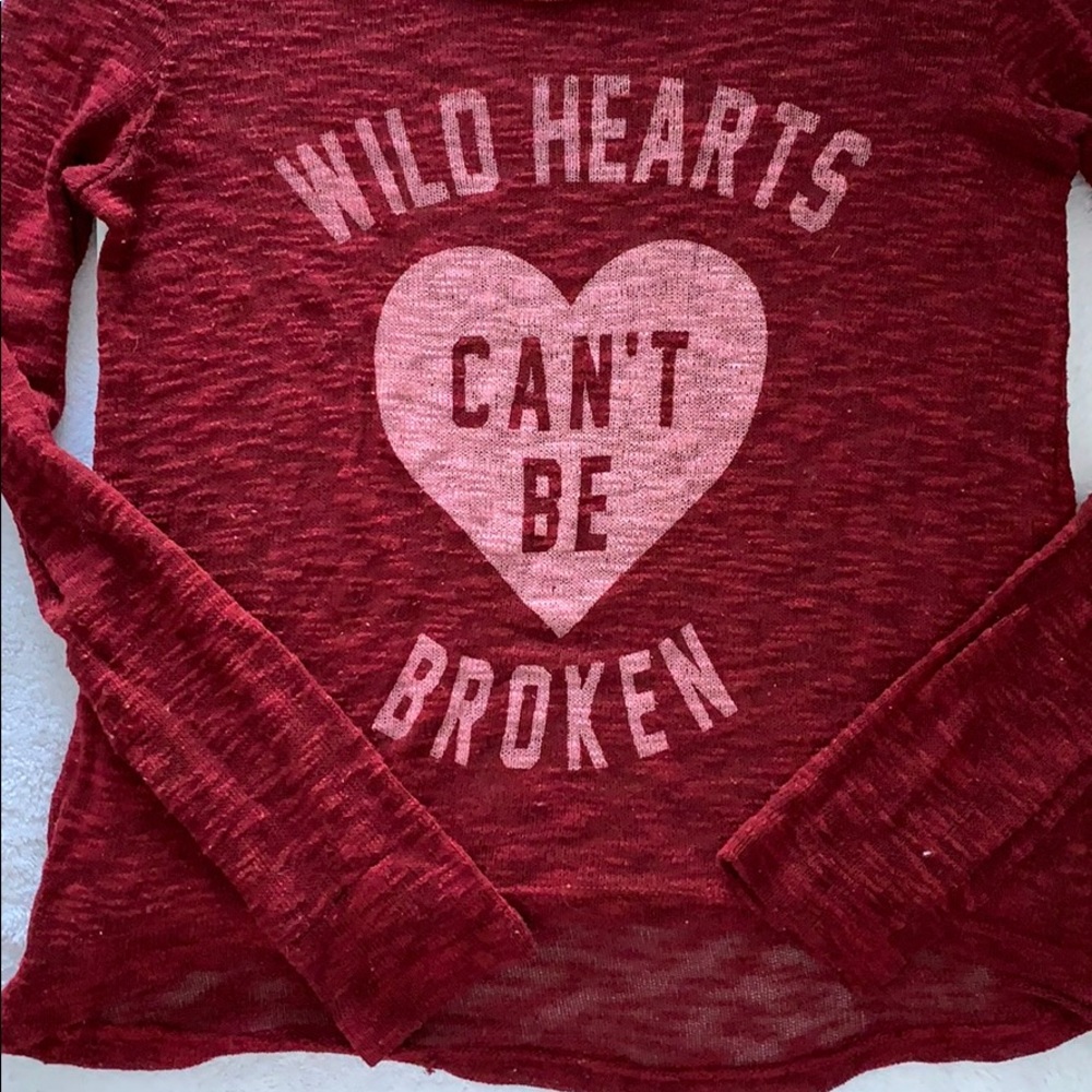 Light knit long sleeve sweater